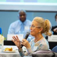 woman talking about grand valley